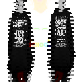 Funny Happy 100 Days Of School Smile For Student & Teacher Youth Hoodie - Thegiftio