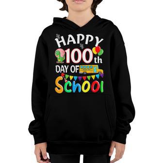 Funny Happy 100Th Day Of School Teacher Student Youth Hoodie - Thegiftio UK
