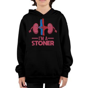 Funny Im A Stoner Kidney Stone Surgery Survivor Gift Youth Hoodie - Thegiftio UK