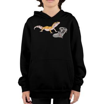 Funny Leopard Gecko Bearded Dragon Gift Kids Cool Gamers Youth Hoodie - Thegiftio UK