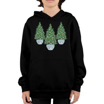 Funny Lightning Christmas Tree In Chinoiserie Bowl Adult Kid V3 Youth Hoodie - Thegiftio UK