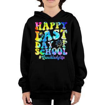 Funny Lunch Lady Happy Last Day Of School Cafeteria Youth Hoodie - Thegiftio UK
