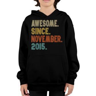 Funny November 2015 7 Year Old 7Th Birthday Gift Boy Girl Youth Hoodie - Thegiftio UK