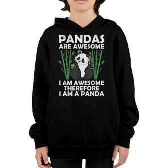 Funny Panda Design For Men Women Boys Girls Panda Bear Lover Youth Hoodie - Thegiftio UK