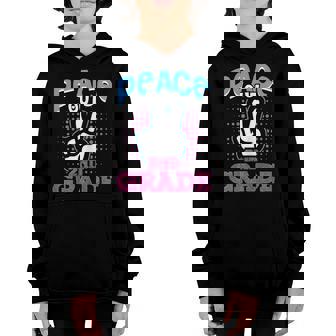 Funny Peace Out 2Nd Grade Shirt First Last Day Of School Youth Hoodie | Mazezy