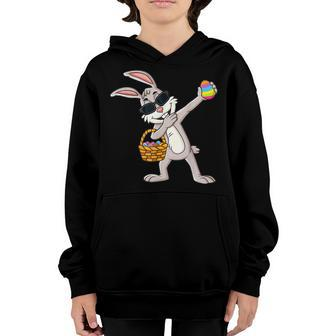 Funny Rabbit Happy Easter Day Eggs Bunny Boys Girls Kids Youth Hoodie - Seseable