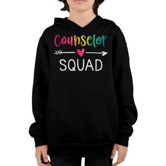Funny School Counselor School Counselor Squad Youth Hoodie | Mazezy DE