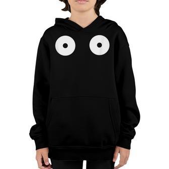 Funny Shocked Black Cat Eyes Shocking Face Birthday Girls Youth Hoodie - Thegiftio UK