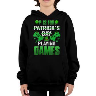 Funny St Patricks Day 2023 Gamer Youth Hoodie - Thegiftio UK