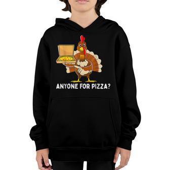 Funny Thanksgiving Cool Turkey Pizza For Boys Girls Kids Youth Hoodie - Thegiftio UK