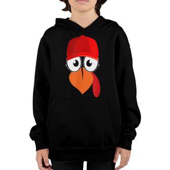 Funny Turkey Face Cap Thanksgiving Costume Gift Kids Adult Youth Hoodie - Thegiftio UK