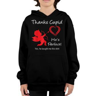 Funny Valentine Cupid For Women Wife Girlfriend Youth Hoodie - Seseable