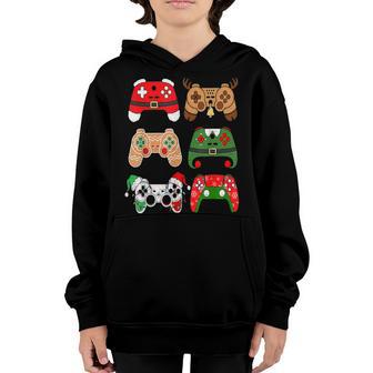 Funny Video Game Player Christmas Gamer Xmas Men Boys Youth Hoodie - Thegiftio UK