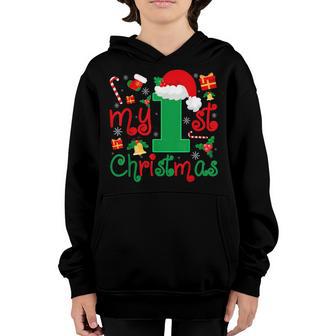 Funny Xmas Gifts For Kids Baby Son Its My 1St Christmas Ugly Youth Hoodie - Thegiftio UK