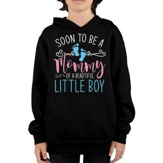 Future Mommy Little Boy Mom Pregnant Pregnancy Youth Hoodie - Seseable