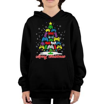 Gamer Christmas Tree Matching Family Ornament Youth Hoodie - Thegiftio UK