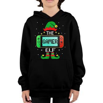 Gamer Elf Matching Family Christmas V10 Youth Hoodie - Thegiftio UK