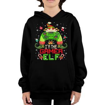 Gamer Elf Matching Family Christmas Video Games Gaming Xmas Youth Hoodie - Thegiftio UK