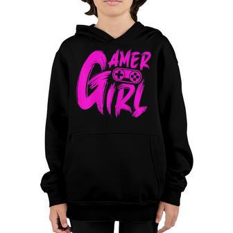 Gamer Girl Funny Video Games Gaming Girls Youth Hoodie - Thegiftio UK