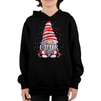 Gamer Gnome Christmas Pajamas Matching Family Group Youth Hoodie - Thegiftio UK
