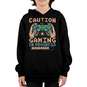 Gaming In Progress Video Games Lover - Funny Gaming Youth Hoodie - Thegiftio UK