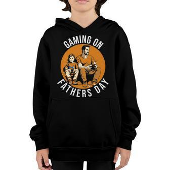 Gaming On Fathers Day - Video Games - Gamer - Son - Kid Youth Hoodie - Thegiftio UK