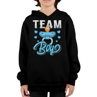 Gender Reveal Party Team Boy Baby Shower Matching Family Set Youth Hoodie - Thegiftio UK