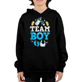 Gender Reveal Team Boy Baby Reveal Future Parent Youth Hoodie - Thegiftio UK