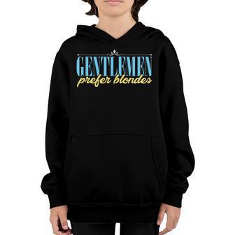 Gentlemen Prefer Blondes Blond Haired Girl Youth Hoodie - Thegiftio UK