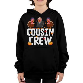 Gifts Funny Cousin Crew Turkey Thanksgiving Toddler Boy Youth Hoodie - Thegiftio UK