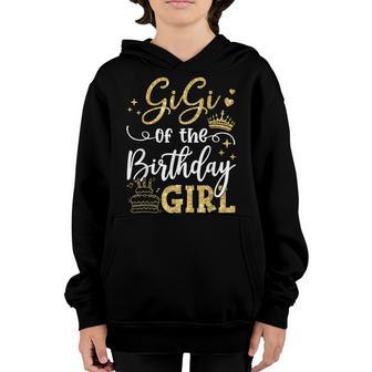 Gigi Of The Birthday Girl Birthday Party Family Matching Youth Hoodie - Thegiftio UK
