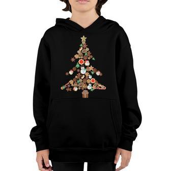 Gingerbread Christmas Tree Cookie Costume Decor For Men Kids Youth Hoodie - Thegiftio UK