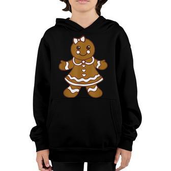Gingerbread Girl V2 Youth Hoodie - Thegiftio UK