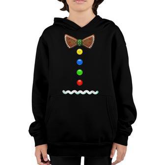 Gingerbread Man Costume Novelty Funny Christmas Boys Girls Youth Hoodie - Thegiftio UK
