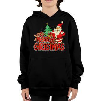 Gingerbread Xmas Pajama Christmas Kids Santa Claus Youth Hoodie - Seseable