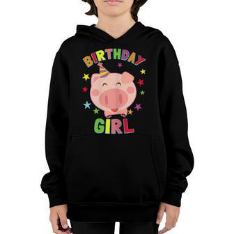 Girl Birthday Pig B-Day Party Kids Gift For Girls Youth Hoodie | Mazezy AU