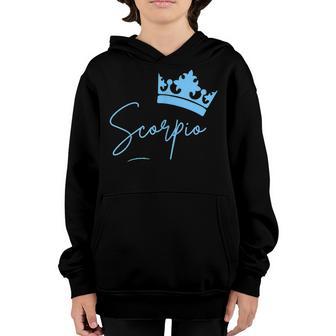 Girl Scorpio Qween Crown Lovely V2 Youth Hoodie - Thegiftio UK