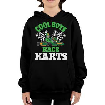 Go-Kart Boy Funny Go Kart Racing Kart Racer Youth Hoodie - Seseable