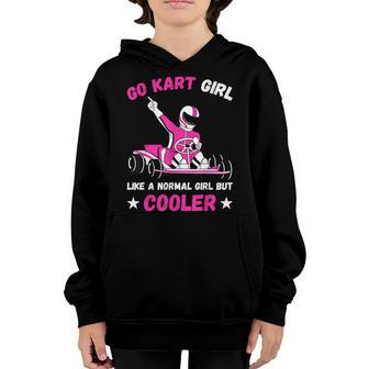 Go Kart Girl Go Kart Racing Girls Kids Youth Hoodie - Seseable