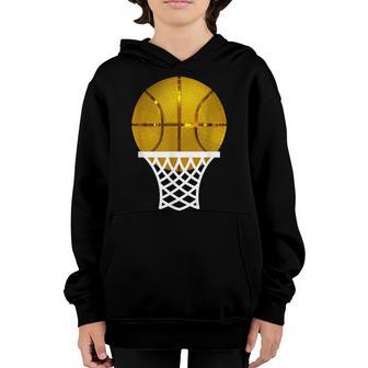Gold Basketball Trophy Graphic For Men Women Boys Kids Youth Hoodie - Thegiftio UK