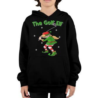 Golf Girl Elf | Golfing Lover | Golfer Mom Gift Christmas Youth Hoodie - Seseable