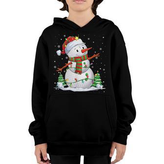 Golf Snowman Christmas Pajama Sport Ball Men Women Kid Youth Hoodie - Thegiftio UK