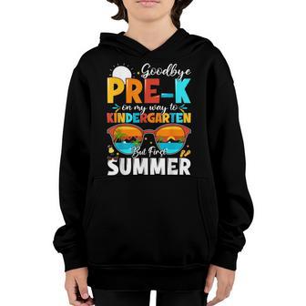 Goodbye Pre-K Graduation To Kindergarten Hello Summer Kids Youth Hoodie - Thegiftio UK