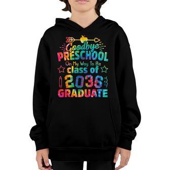 Goodbye Preschool Class Of 2036 Grad Hello Kindergarten Youth Hoodie - Thegiftio UK