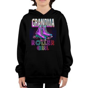 Grandma Roller Girl Roller Skating Birthday Matching Family Youth Hoodie - Thegiftio UK