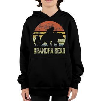 Grandpa Bear Matching Family Cub 2 Kids Fathers Day Youth Hoodie - Thegiftio UK