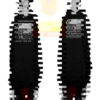 Great Grandpa From Grandkids Dad Mens Fathers Day Funny Youth Hoodie - Thegiftio