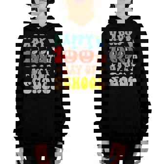 Groovy 100 Day Of School Teachers Kids Happy 100 Days Boys Youth Hoodie - Thegiftio UK