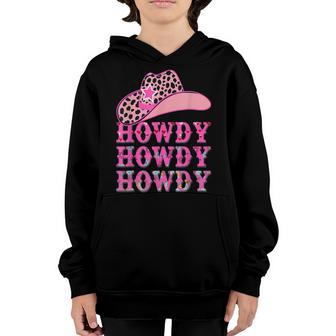 Groovy Howdy Rodeo Western Country Southern Cowgirl Youth Hoodie - Thegiftio UK