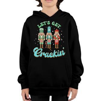 Groovy Retro Christmas Nutcracker Squad Ballet Dance Mom Kid Youth Hoodie - Thegiftio UK